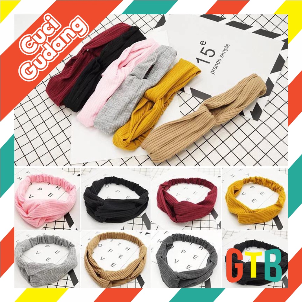 ❤️GTB❤️ Bandana Korea Style Bendo Rambut Bando Fashion Ikat Rambut Import Murah Grosir R035 R182