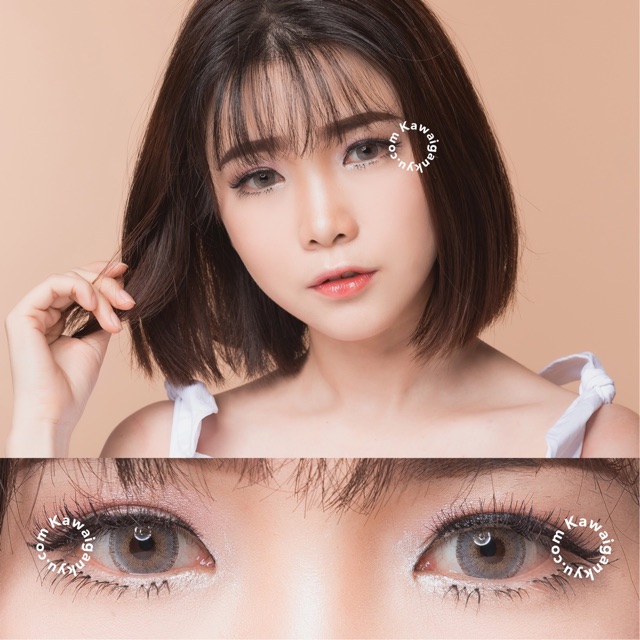 KawaiGankyu softlens - Princess sole three gray (1botol)