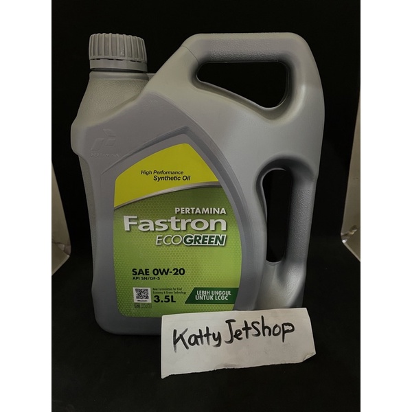 oli fastron eco green sae 0w 20 0w20 3.5liter 3.5 liter API SN /GF 5