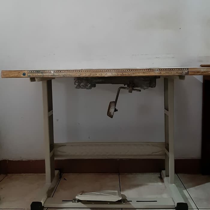 [Paket] Meja Mesin Jahit + Kaki Mesin Jahit Industrial Highspeed