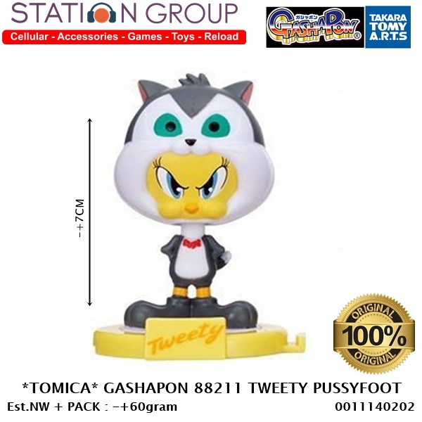 TOMICA GASHAPON 88211 LOONEY TUNES TWEETY PUSSYFOOT - ACTION FIGURE