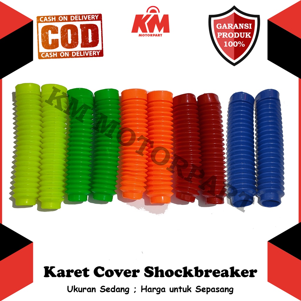 Karet Shock Depan JUMBO 26cm Cover Pelindung Sok Trail KLX CRF Byson KTM Dll Bahan Berkualitas