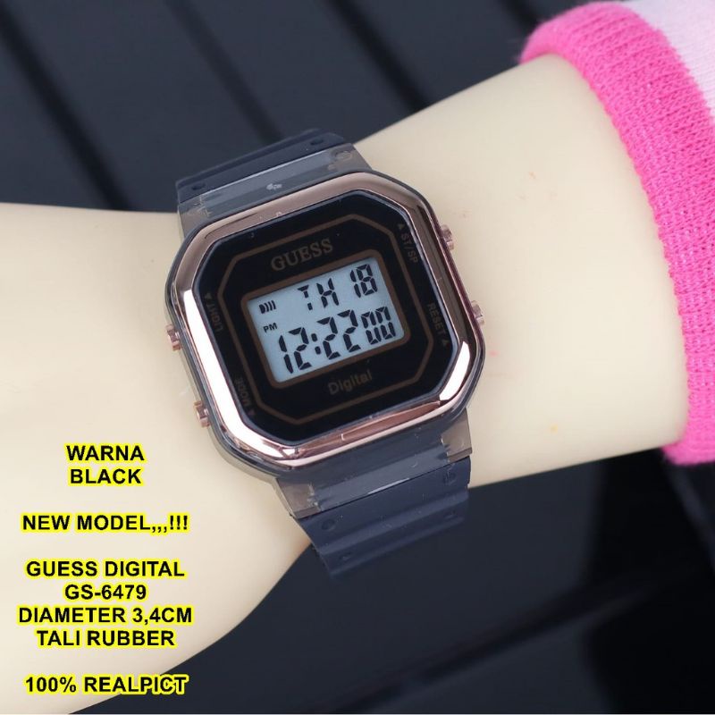 GUESS RUBBER DIGITAL GS-6479 JAM TANGAN WANITA