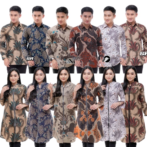 COUPLE BATIK LENGAN PANJANG SIZE M L XL XXL WELCOME RESELLER DROPSHIP BatiK HRB026 Kenongo Hem Panjang