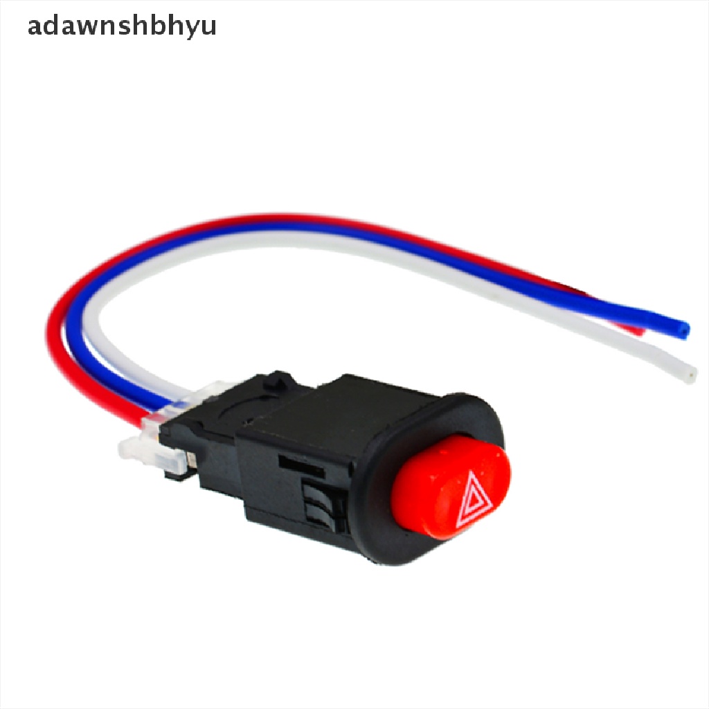 Saklar Lampu Bahaya Sepeda Motor adawnshbhyu Double Warning Flasher Emergency Signal w/3Kabel