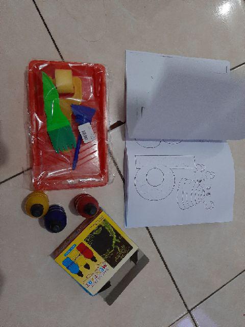 Painting Tools Ekonomis Set Dengan Alas Cat