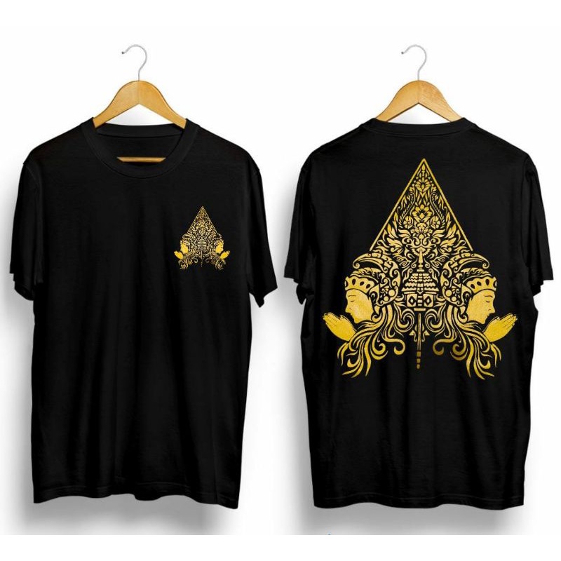 T-SHIRT KAOS AJINING WAYANG GOLD/KAOS VIRAL TERBARU/KAOS JAWA ORIGINAL LENGAN PENDEK