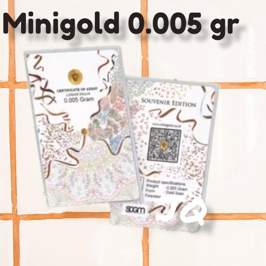 Hot Sale - Minigold Souvenir Logam Mulia Baby Gold 0.005 dan 0.01 gram ✓
