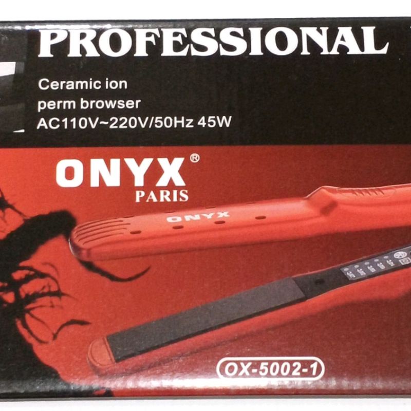 CATOK RAMBUT ONYX 5002 HITAM Alat CATOK Rambut / CATOKAN Hair Iron Ceramic