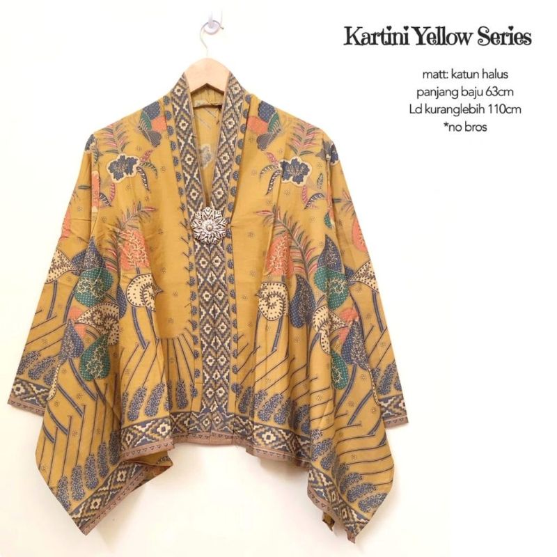 Blouse Batik Kartini Yellow-Gold Series