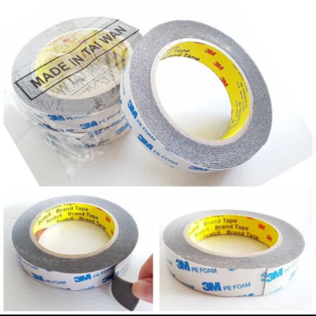 Double tape 3M foam  Putih 2cm x 4 5M Shopee Indonesia