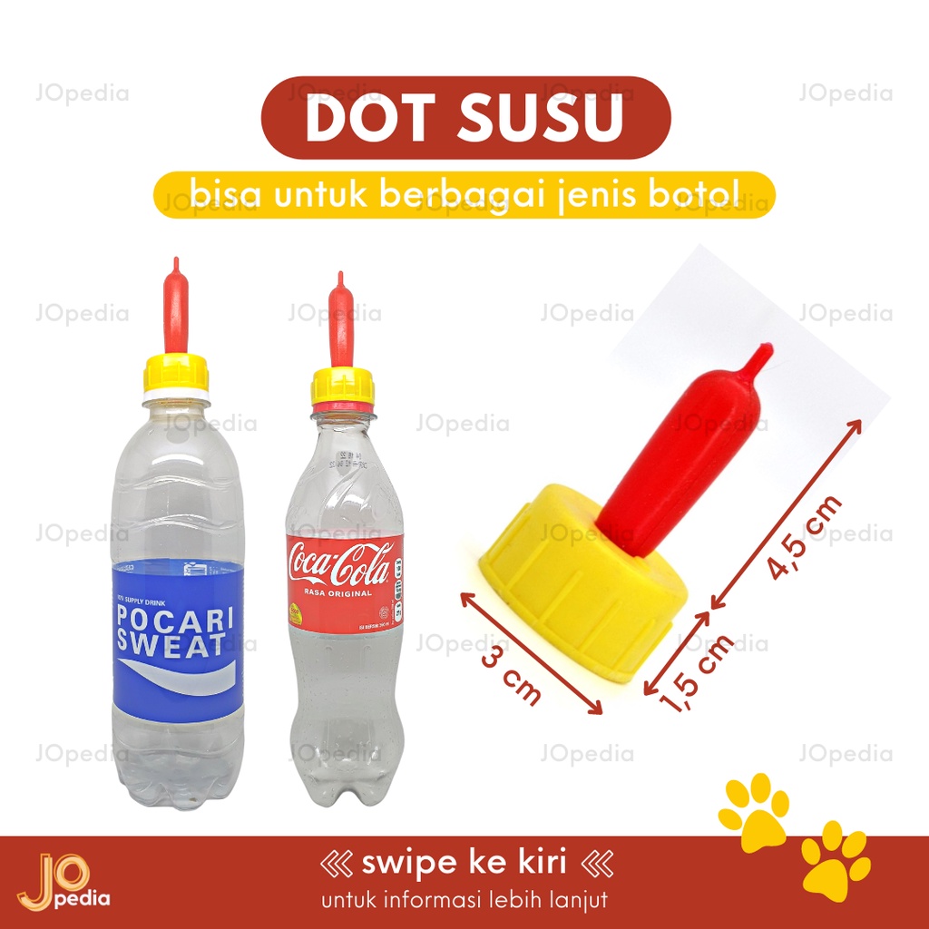 DOT SUSU Kucing Anjing Kelinci Dot Botol Susu Hewan