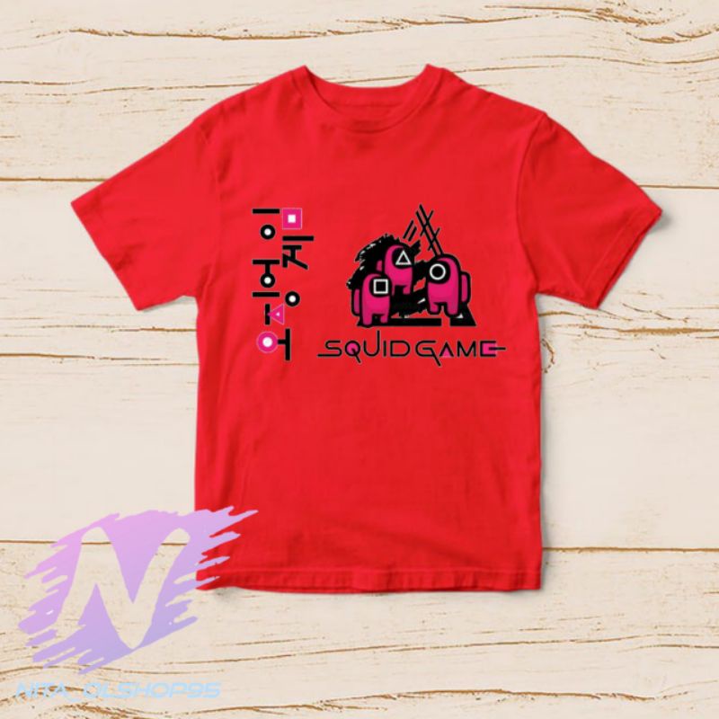 baju anak squid game kaos among us squid game