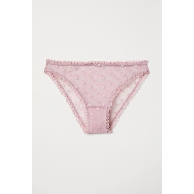 H&M Bikini Mid Rise Full Lace CD celana dalam terawang // sisa ekspor
