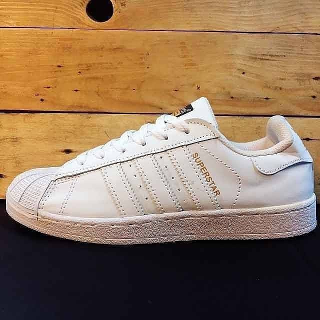 Sepatu Adidas Superstar Fullwhite Putih Sneakers Olahraga Fitnes Senam Lari Dance Sekolah Kerja