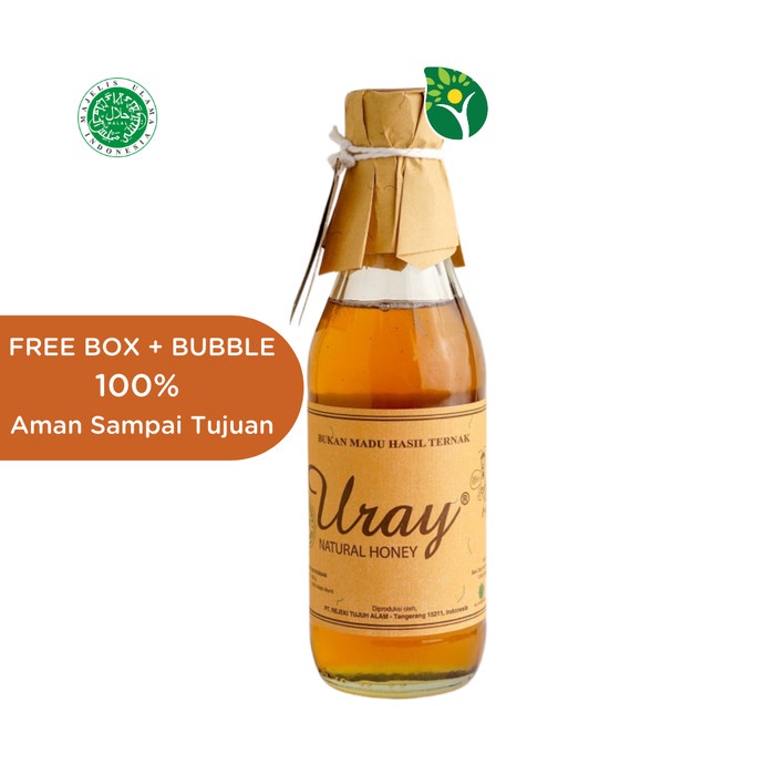 

madu- madu uray natural honey 330ml / raw natural honey / madu lebah hutan -madu.