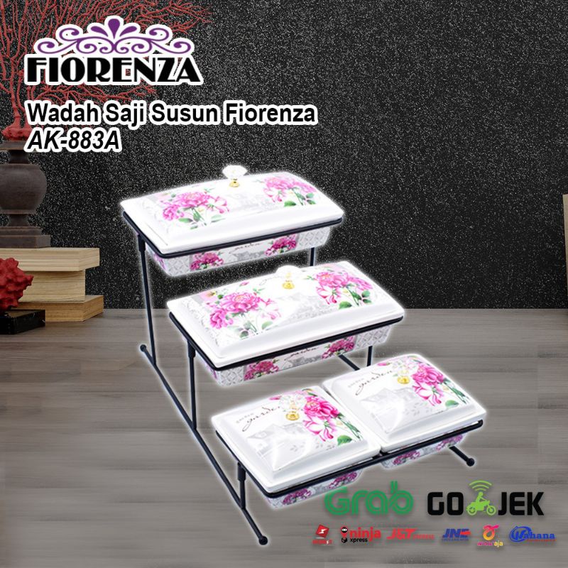 Wadah Saji dengan Rack Fiorenza Kode Produk : AK-883A