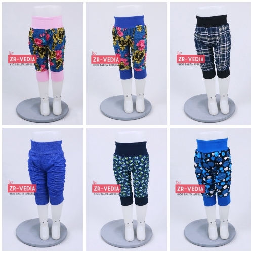 Legging Kerut Motif 3-12 Bulan / Celana Bayi Anak Perempuan Leging Panjang Ketat Murah Adem Motif