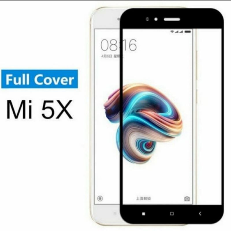 Xiaomi Mi A1 tempered glass anti gores kaca full lcd