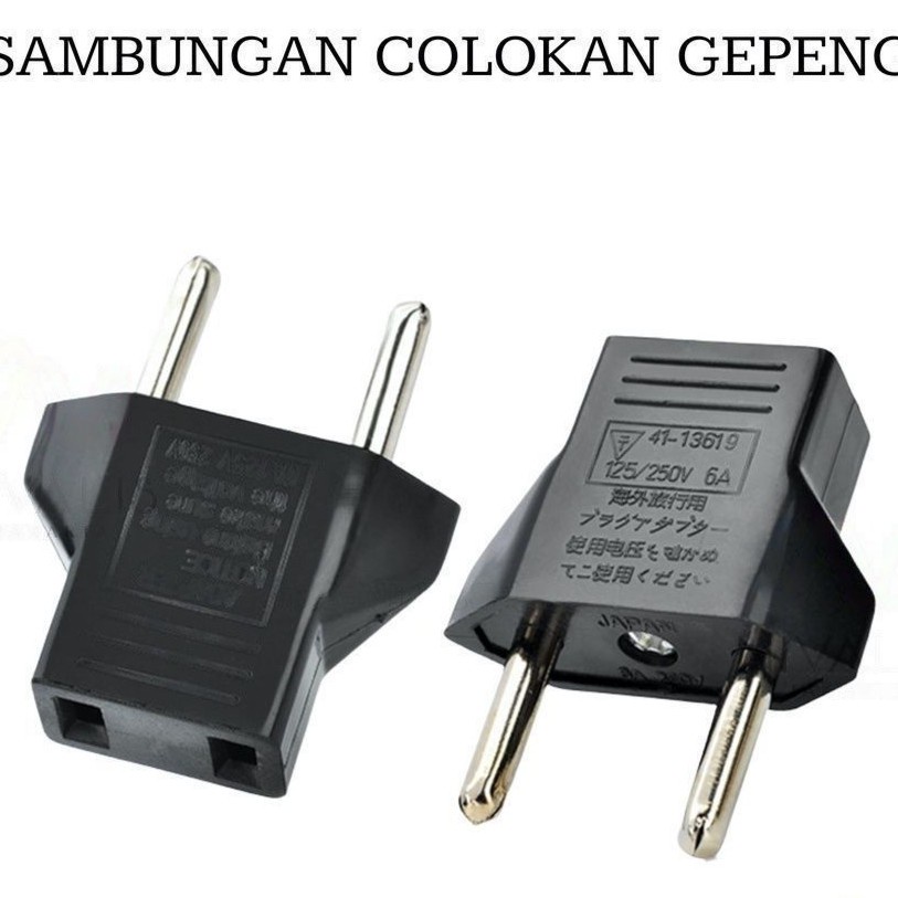 CEV Over Steker/Adaptor Colokan sambungan Listrik Gepeng ke Bulat