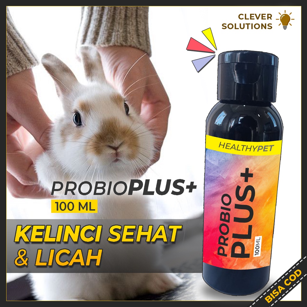 Vitamin Probiotik Kelinci PROBIOPLUS untuk Kelinci Anggora Hias Fuzzy Lop Holland Lop Rex 100 ML