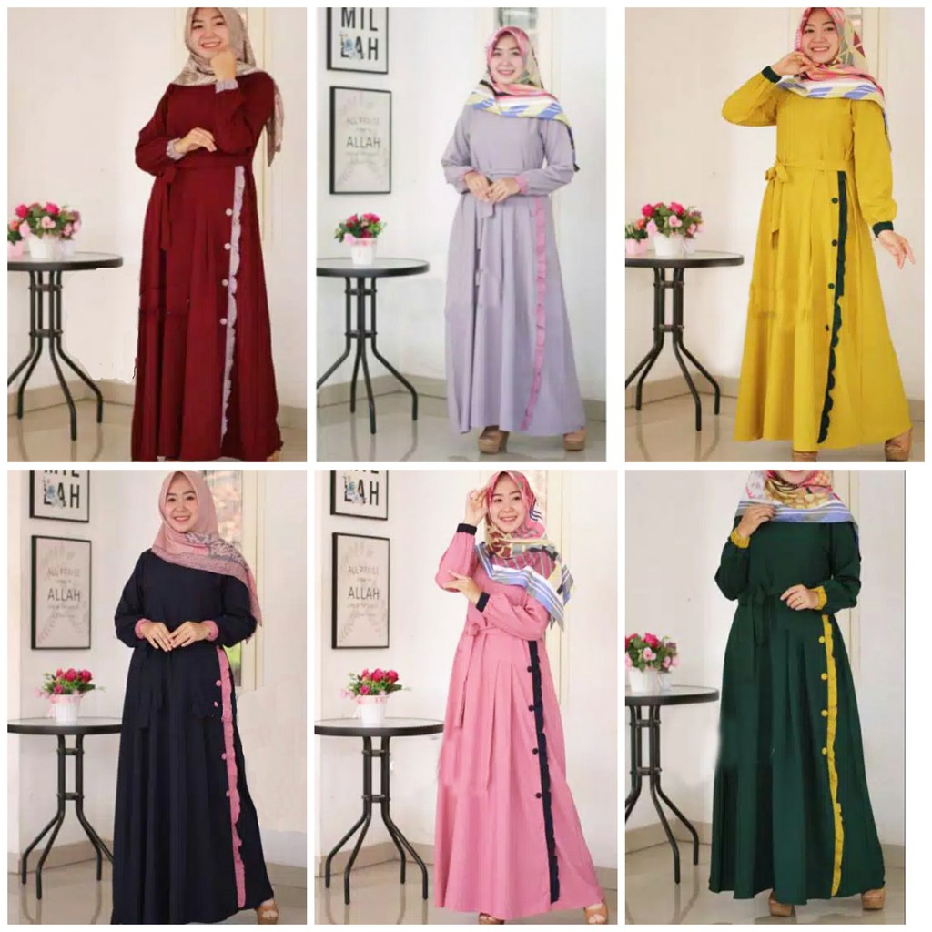 gamis NADIRA maxi  dress / BISA COD