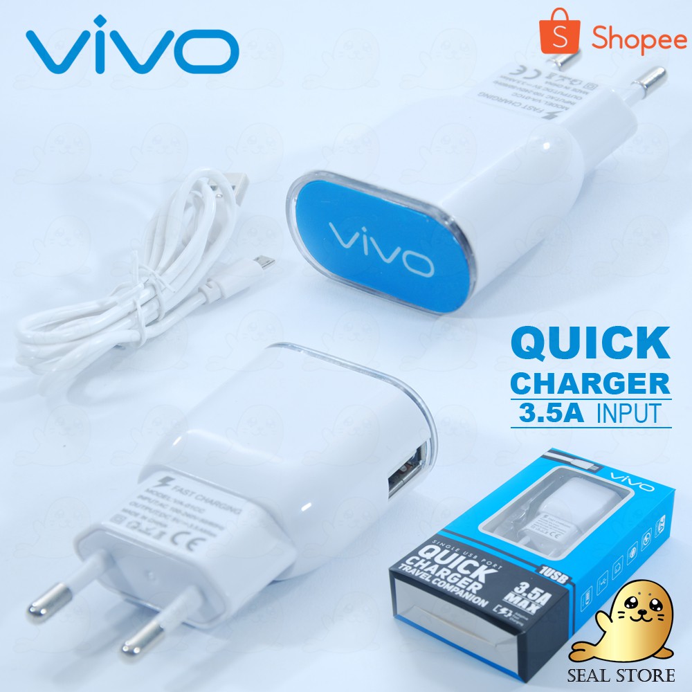 TC BRANDED Quick VA-01 LED QUICK 3.5A GROSIR TRAVEL CHARGER/CAS/CASAN VIVO
