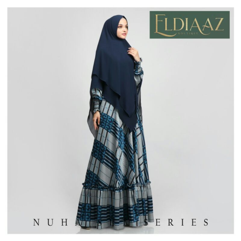 Gamis Syari Nuha set by Eldiaaz