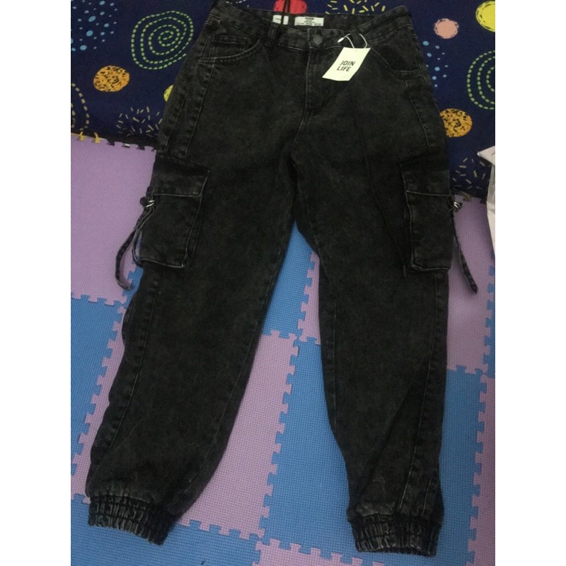 cargo jeans jogger Bershka size S 36
