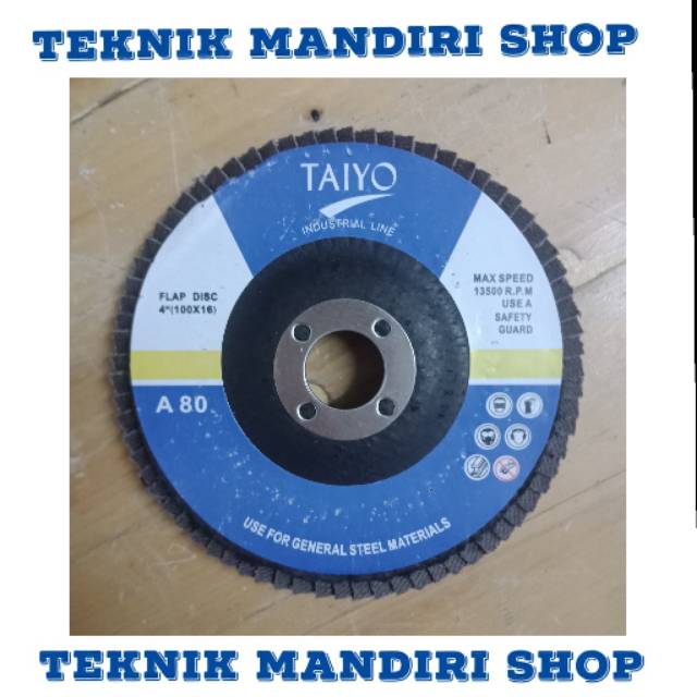 Mata Batu Gerinda Amplas Susun Flap Disc 4 inch Taiyo