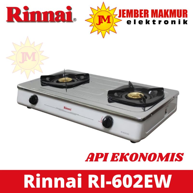 RINNAI RI 602 E KOMPOR GAS 2 TUNGKU RINNAI 602 ew