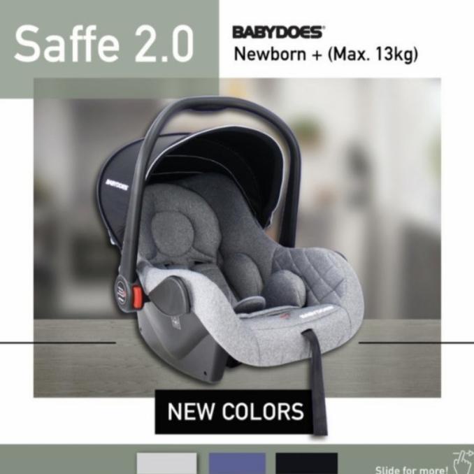 Carrier Babydoes Saffe 2.0 / Carseat Babydoes Newborn / Kursi Mobil