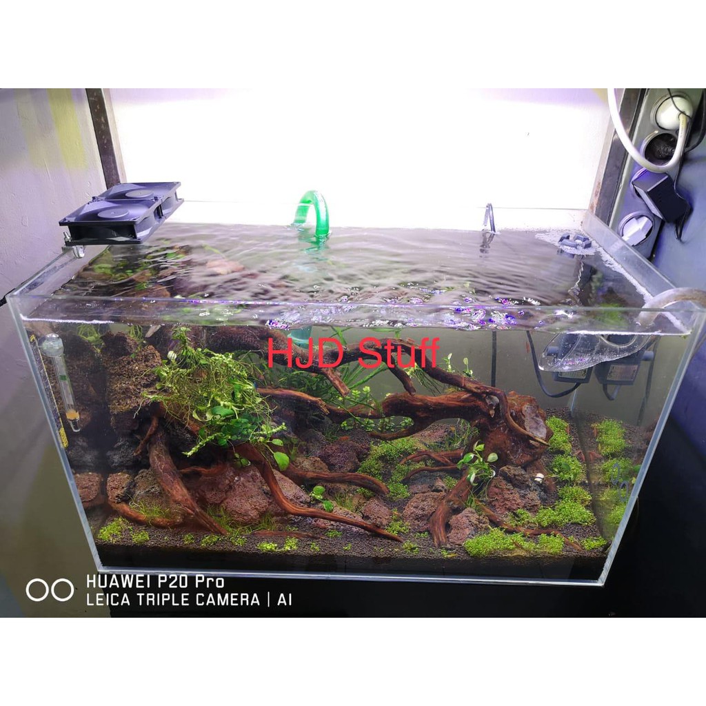COOLING FAN KIPAS PENDINGIN AQUASCAPE AQUARIUM DOUBLE