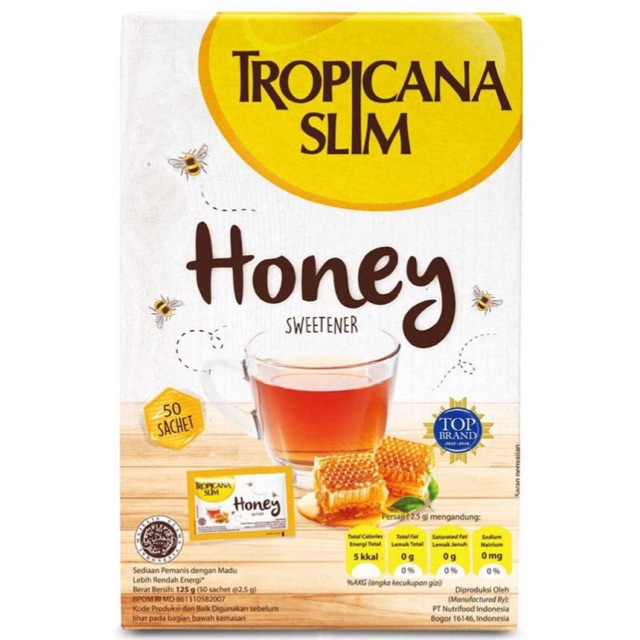 

TROPICANA SLIM SWEETENER HONEY 50x2,6G