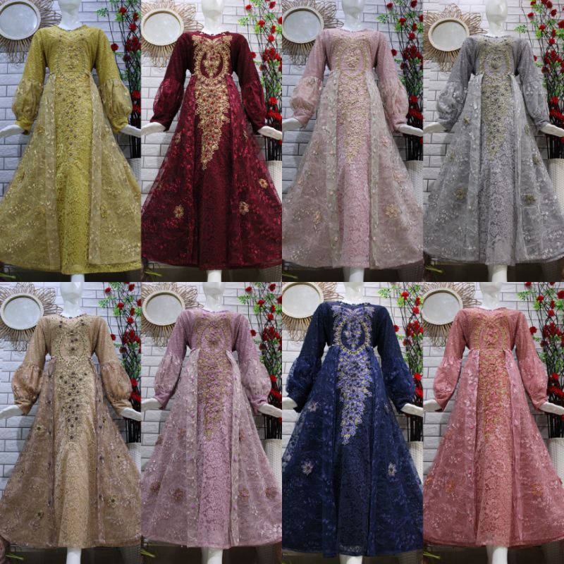 BRUKAT BALON DRESS KONDANGAN/TERBARU TERLARIS/TERMEWAH