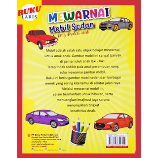 Jual Buku Anak TK PAUD Berhadiah Stiker Buku Mewarnai Gambar Mobil