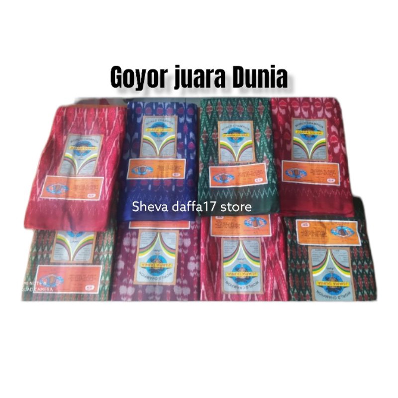 SARUNG TENUN GOYOR ,JUARA DUNIA ATBM(ALAT TENUN BUKAN MESIN)100%ASLI