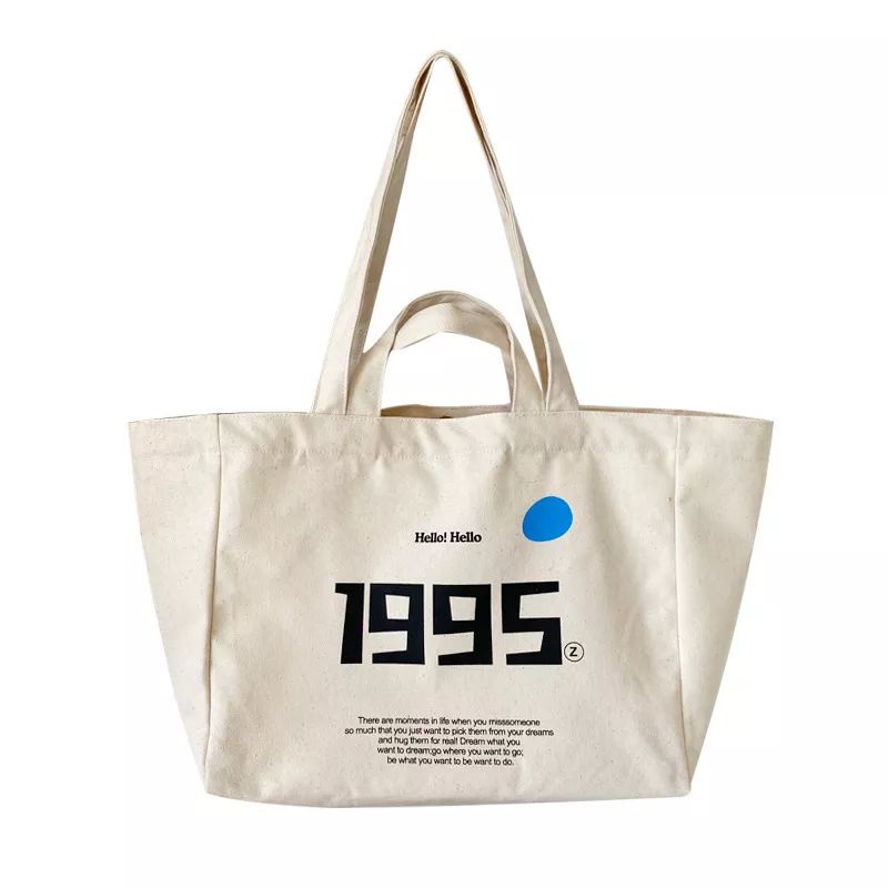 Totebag Aesthestic Kanvas Big Size