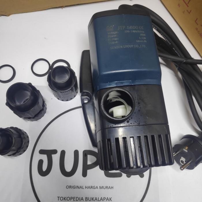 Original Sunsun Jtp 5800 Pompa Ikan Air Kolam Aquarium Taman Hydroponi