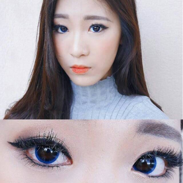 Softlens X2 Denim Baby Blues Softlens Warna Biru Jeans Baby Eyes