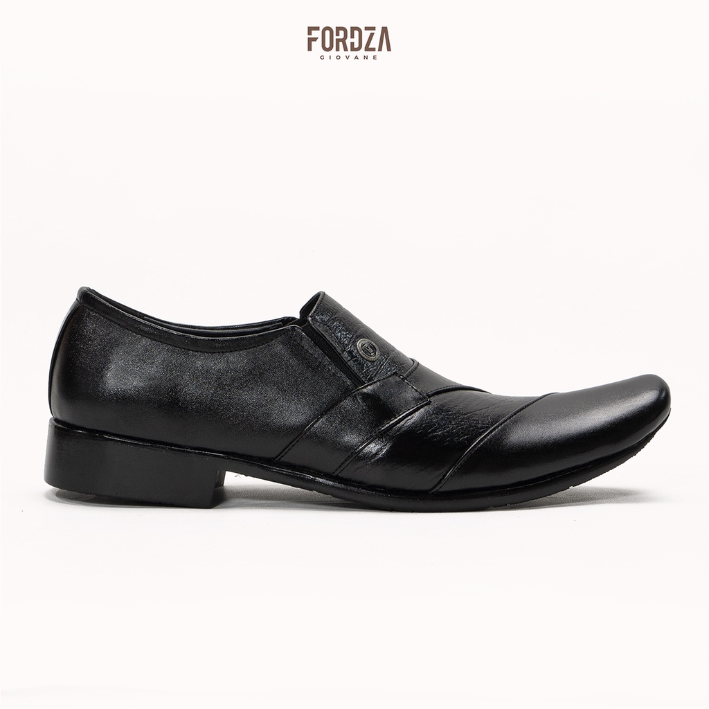 Sepatu Pantofel Pria Kulit Asli Tanpa Tali Original Fordza Untuk Formal Kantor Kerja Pesta 902HT