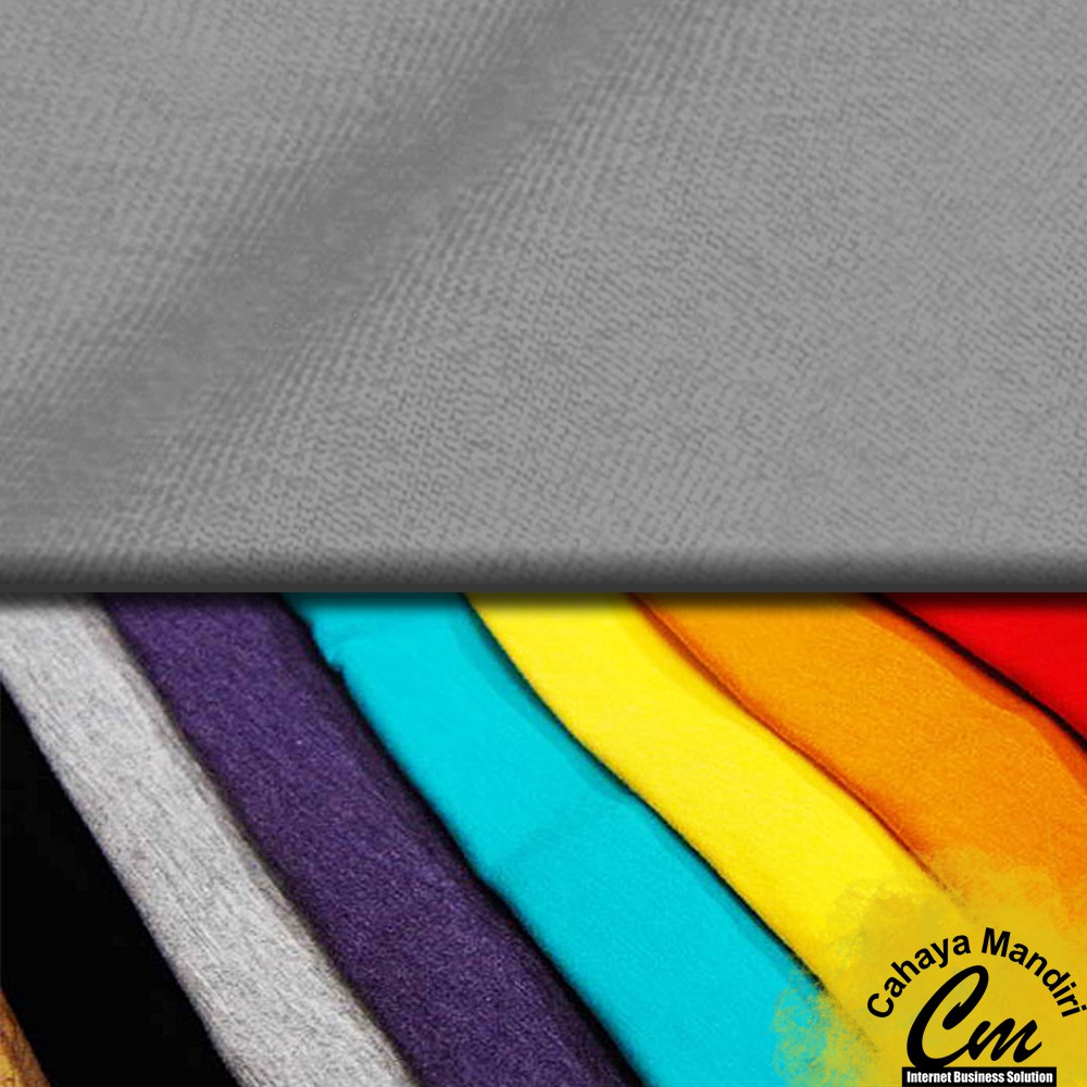 Kain Kaos Meteran Bahan Katun Combed 30s Warna Abu Muda Kain Kaos Meteran Bahan Katun Combed 30s Warna Abu Muda