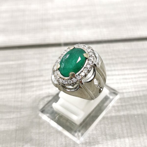 CINCIN BATU PERMATA NATURAL JAMRUD EMERALD BERLY est COLOMBIA Ist 08