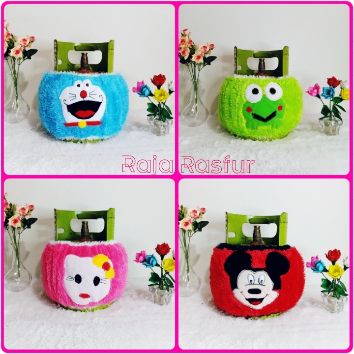 Sarung gas elpiji 3kg / Sarung gas elpiji 3 kg karakter bulu rasfur