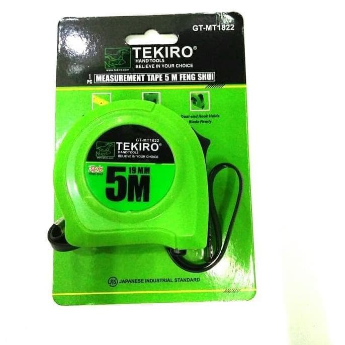 Tekiro Meteran 5 Meter Feng Shui TEKIRO Roll Meter 5M Measuring Tape GT-MT1822 5meter