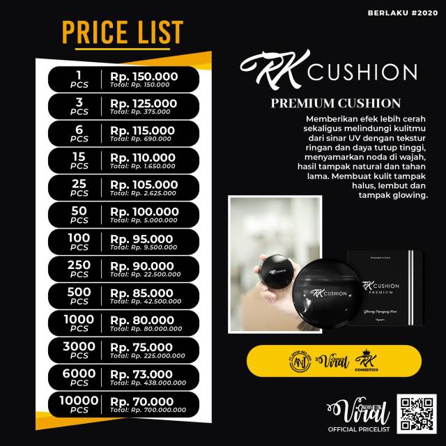 RK CUSHION BEDAK CAIR BIKIN GLOWING BPOM