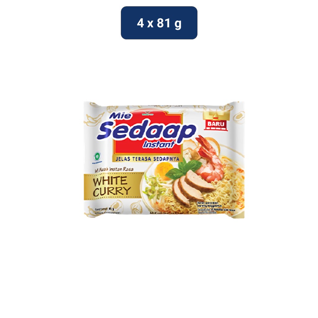 

Mie Sedaap Mie Instan White Curry 4 x 81 gr