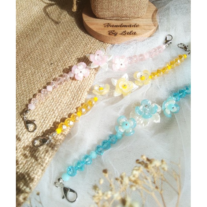 konektor masker /conector mask crystal flowers