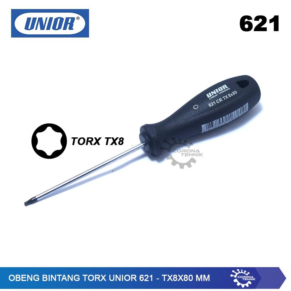 Unior 621 - TX8x80 mm - Sale - Obeng Bintang Torx