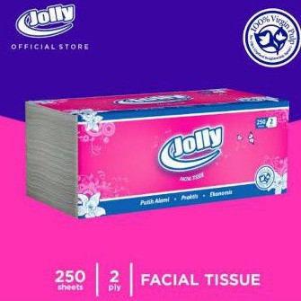 TISU JOLLY 250 SHEET/ TISU WAJAH LEMBUT 250 SHEET